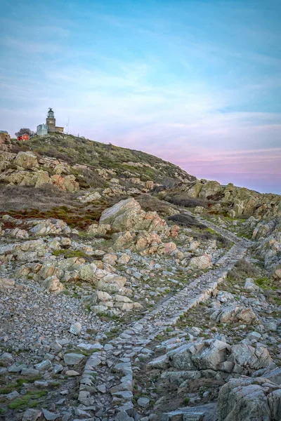 Kullaberg Lighthouse at Blue Hour — Stock Photo, Image