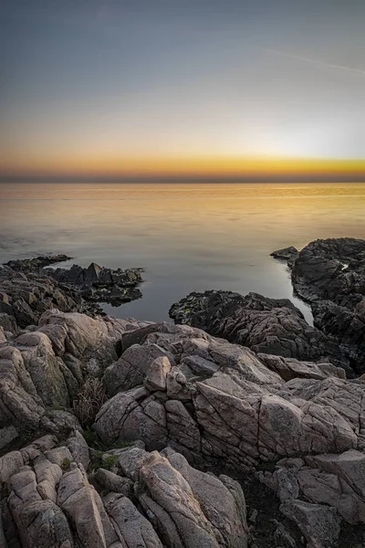 Paisaje marino al atardecer de Kullaberg —  Fotos de Stock