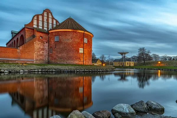 Landskrona Citadel with Reflection — Stock Photo, Image