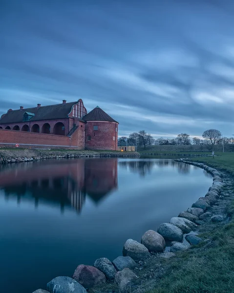 Citadelle de Landskrona à l'heure bleue — Photo