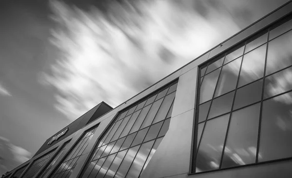 파인 아트 현대 건축 올림피아 스타디움 대각선 — 스톡 사진