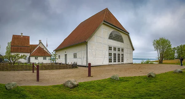 Fredensborg Pałac Boathouse Panorama — Zdjęcie stockowe