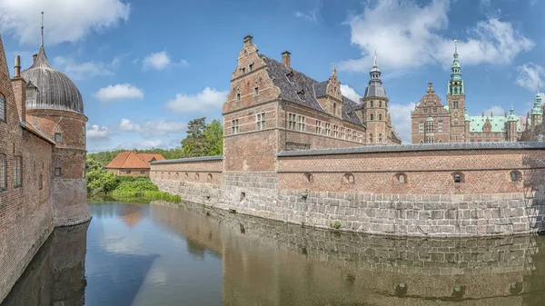 Danimarka'da Frederiksborg Kalesi Panoramik Dikiş — Stok fotoğraf