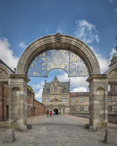 Frederiksborg Castle kamenná Archway — Stock fotografie