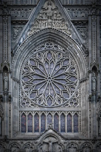 Тронхейм Нідарос собор Роуз вікно — стокове фото