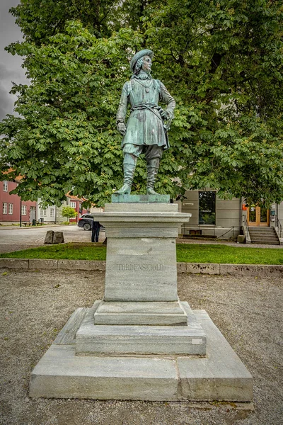 Trondheimova socha Petra Wesseta Tordenskiold — Stock fotografie