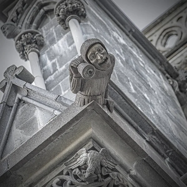 Cattedrale di Trondheim Nidaros Gargoyle Bell Ringer — Foto Stock