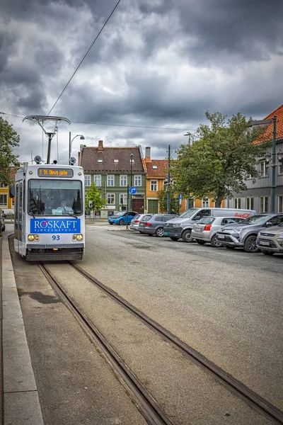 Tramwaje w Trondheim — Zdjęcie stockowe