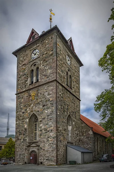 Kostel Trondheim Var Frue v centru — Stock fotografie