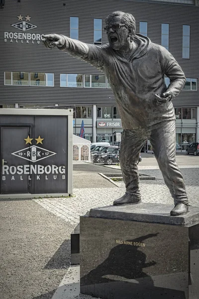 Trondheim Football Stadium Statue — Stock Photo, Image