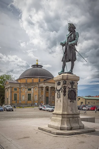 Karlskrona Statue at Stotorget — 스톡 사진
