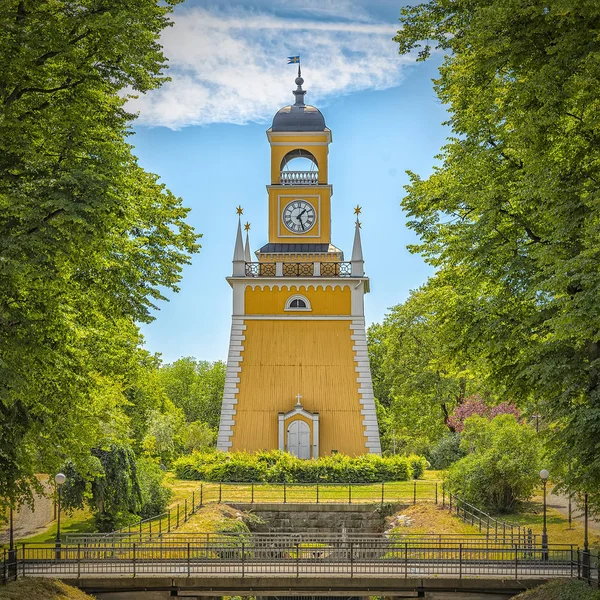 Karlskrona Admiralität Glockenturm und Brücke — Stockfoto