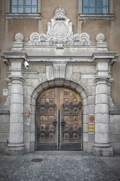 Karlskrona Town Hall Side Door — Stock Photo, Image