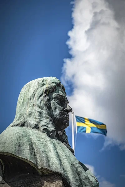 Karlskrona Erik Dahlberg Statue — Zdjęcie stockowe