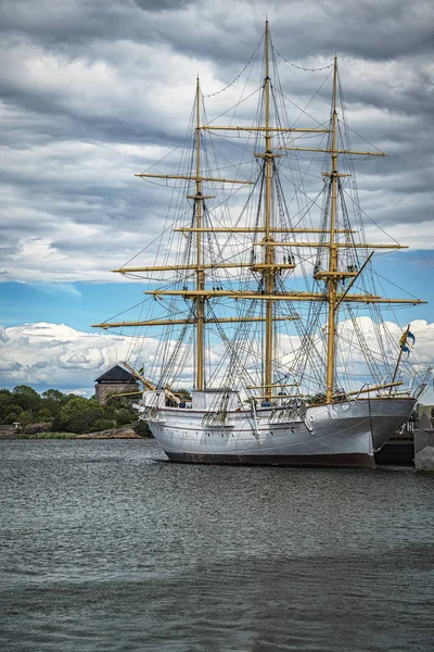 Karlskrona Naval Museum Tallship Portrait — Stock Photo, Image