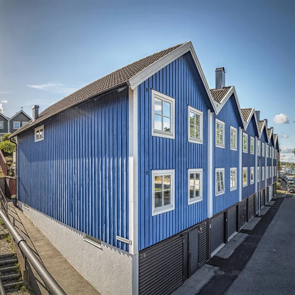 Karlskrona Blue Houses — Stock Photo, Image
