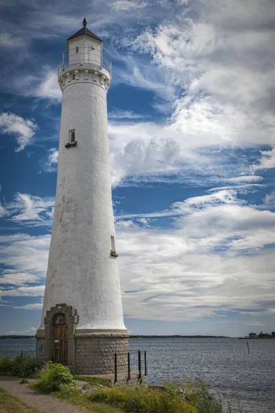 Karlskrona Stumholmen Deniz Feneri Girişi — Stok fotoğraf