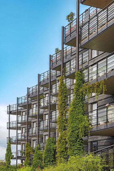 Trondheim Luxury Apartments and Balconies — Stock Photo, Image