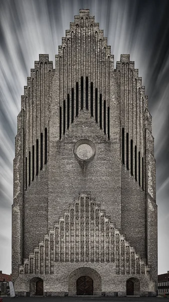 Копенгагенская церковь Грундтвигов — стоковое фото