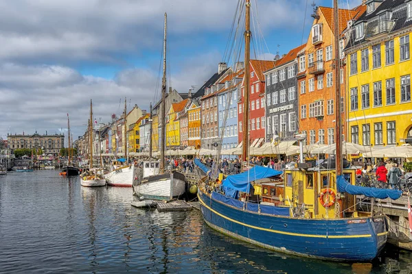 Copenhague Nyhavn District Classic View — Foto de Stock