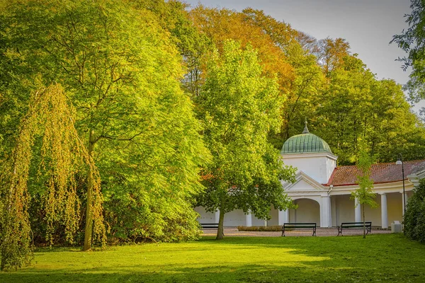 Helsingborg Ramlosa Brunnspark Pavilon Krajina — Stock fotografie