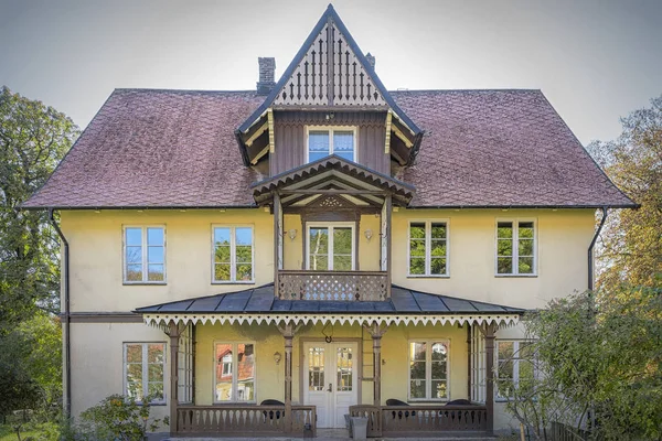 Helsingborg Ramlosa Brunnspark Vintage House — Stock Photo, Image
