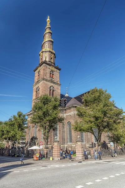 哥本哈根救主教堂外 — 图库照片