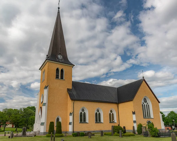Die Broby Kirche Wurde Gotischen Wiederbelebungsstil Der Architektur Erbaut — Stockfoto