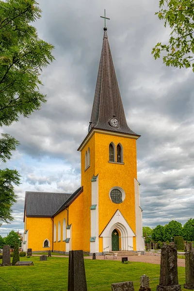 Die Broby Kirche Wurde Gotischen Wiederbelebungsstil Der Architektur Erbaut — Stockfoto