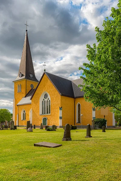 Broby Kerk Werd Gebouwd Gotische Stijl Van Architectuur — Stockfoto