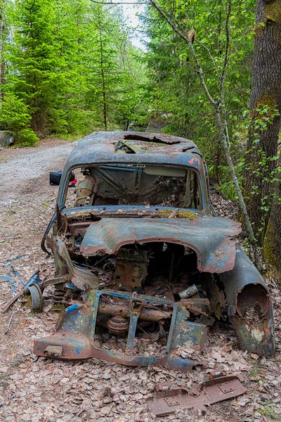 Kirkoe Mosse Suecia Mayo 2020 Cementerio Automóviles Situado Bosque Kirkoe — Foto de Stock