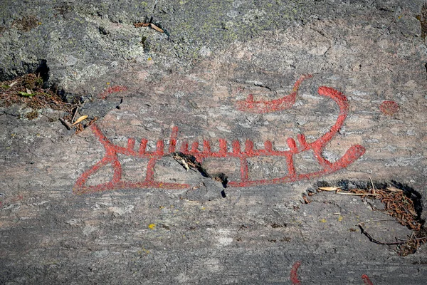 Himmelstalund Large Park Famous Having One Sweden Biggest Collection Petroglyphs — стоковое фото
