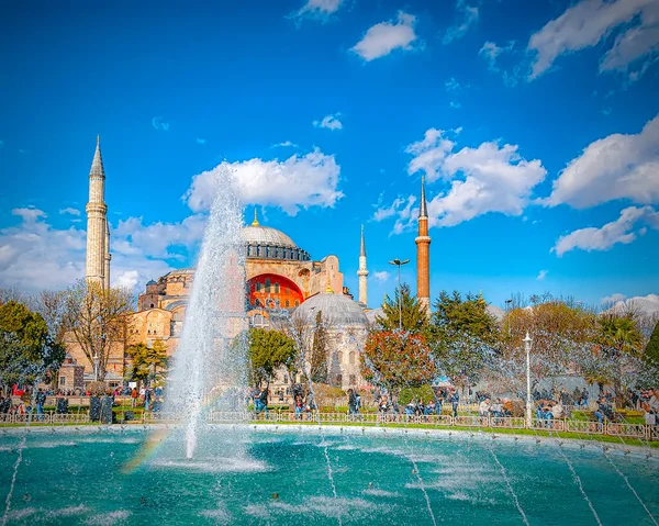 Hagia Sophia Det Världsberömda Landmärket Istanbul Turkiet Som Har Sett — Stockfoto