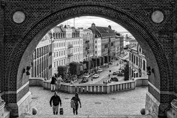 Helsingborg Sweden July 2020 View Helsingborgs Stortorget Main Square Steps — Stock Photo, Image