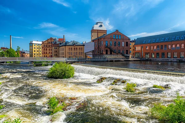 Motala strom is the river system that drains lake Vattern, the second largest lake in Sweden, into the Baltic Sea in Norrkoping.