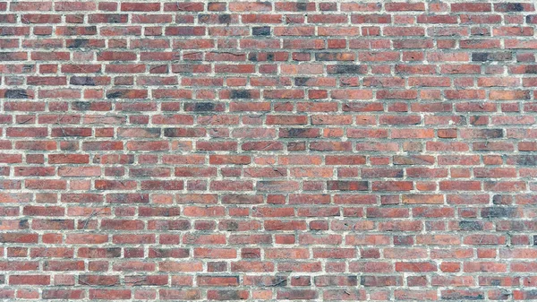 ビネットのあるレンガ造りの壁の質感のパノラマビュー — ストック写真