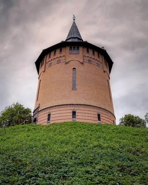 Ozdobná Vodní Věž Pildammstornet Švédském Malmö — Stock fotografie