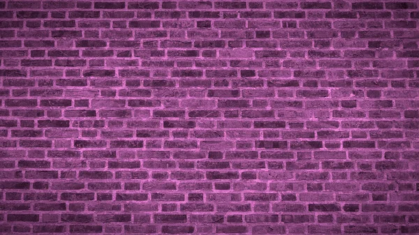 Panoramatický Pohled Staré Růžové Cihlové Stěny Textury Dálniční Známkou — Stock fotografie