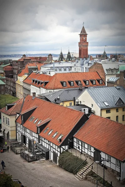 Helsi Ngborg Sweden Ectober 2020 Şehrin Farklı Mimari Detaylarını Stillerini — Stok fotoğraf