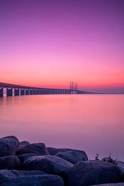 Malmo Schweden September Die Oresundbrücke Die Schweden Mit Dänemark Bei — Stockfoto