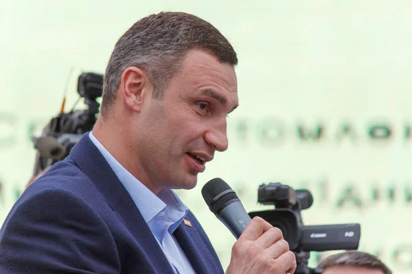 Κίεβο Ουκρανία Μαΐου 2015 Vitali Klitschko Τραγούδι Για Την Ημέρα — Φωτογραφία Αρχείου