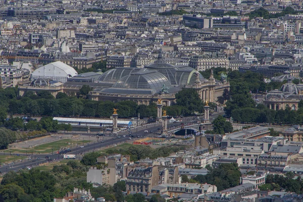 Vista Aérea Sobre Pont Alexander Iii Grand Palais París —  Fotos de Stock