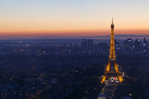 Paris Frankrijk Juni 2017 Zicht Van Parijs Met Eiffeltoren Bij — Stockfoto