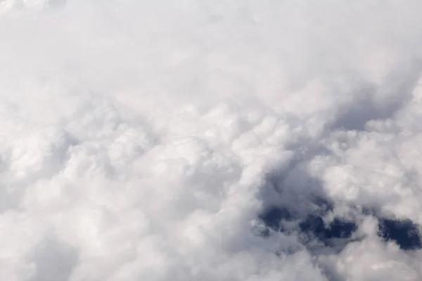 Vue Aérienne Sur Les Nuages Blancs Pluie Duveteux — Photo