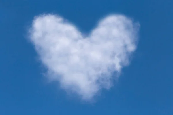 Valentin Aus Wolke Blauem Himmel — Stockfoto