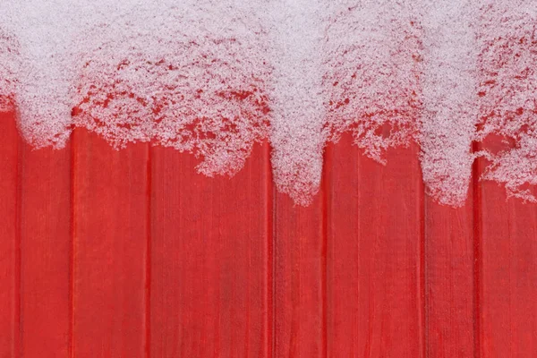 Kırmızı Woden Duvara Süsleyin — Stok fotoğraf