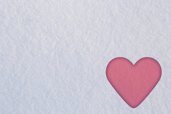 Valentine Streszczenie Tło Snowy — Zdjęcie stockowe