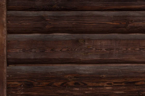Detail Dark Brown Wooden Wall — Stock Photo, Image