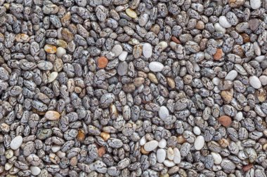 pişmemiş chia tohumu arka plan yakın