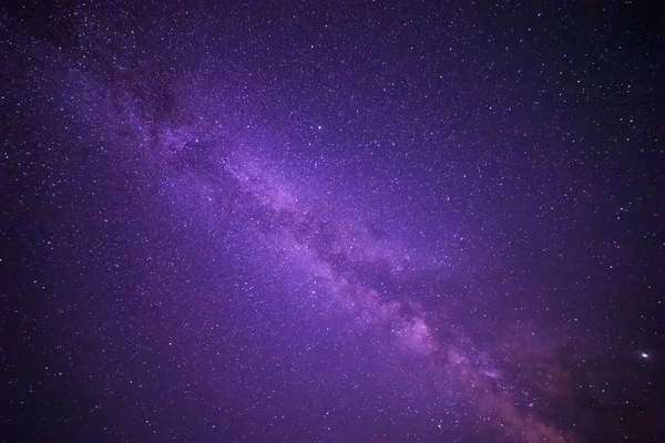 Vista Vía Láctea Cielo Nocturno —  Fotos de Stock
